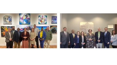 Photo of Rep. McClellan with local government leaders.
