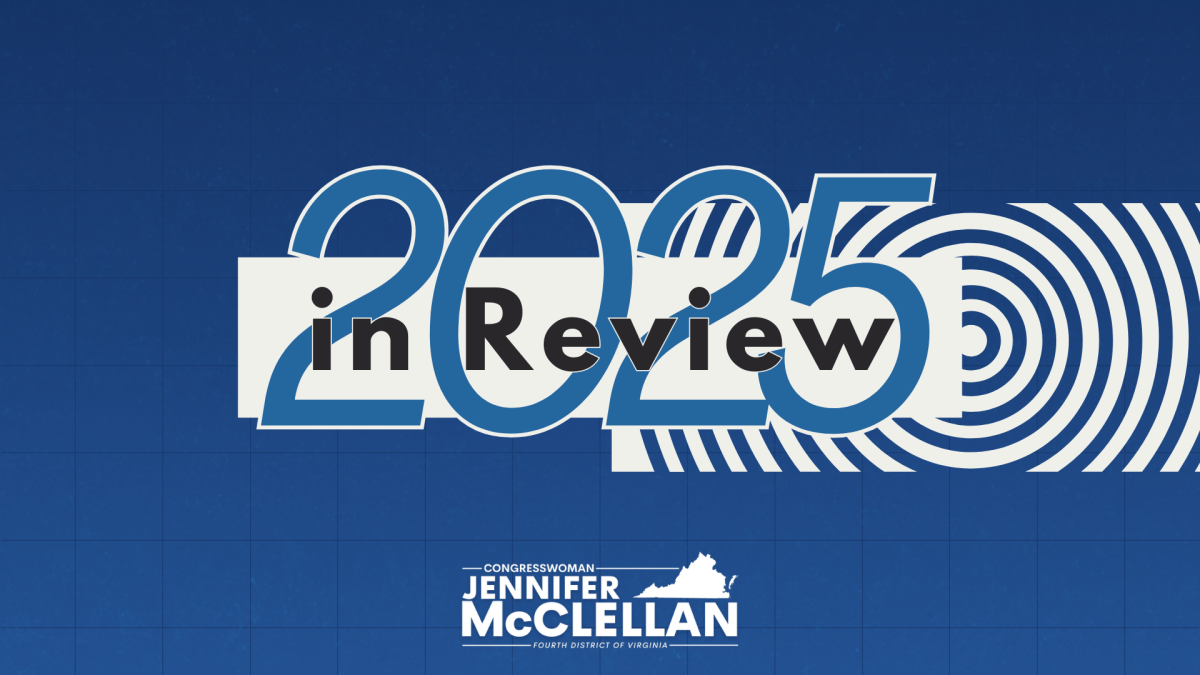 Graphic that reads "2025 in Review" with Rep. McClellan's logo.