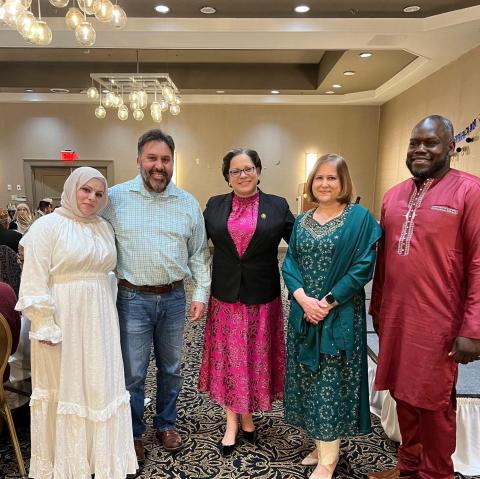 Congresswoman McClellan with attendees at Pre-Ramadan Community Dinner