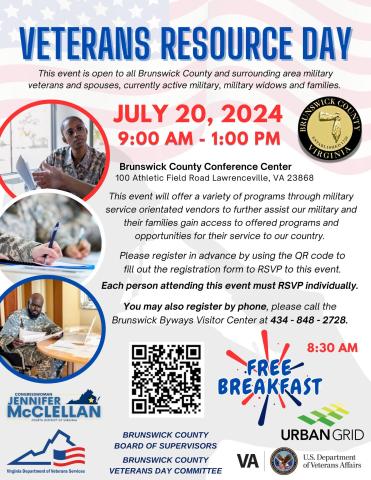 Brunswick Veteran Resource Day flyer
