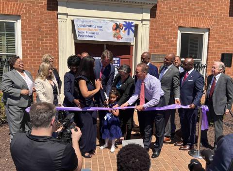 Congresswoman McClellan & Gov. Youngkin at Maternal Health Hub Grand Opening in Petersburg