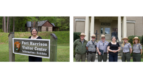 Photos of Rep. McClellan touring the Richmond Battlefield Park.