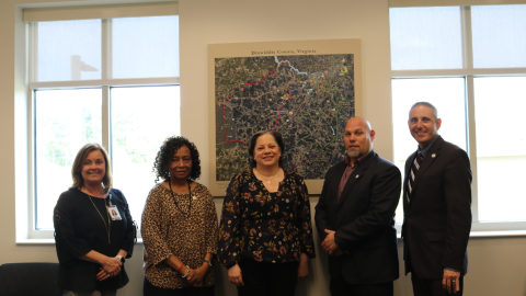 Photo of Rep. McClellan with local elected officials.
