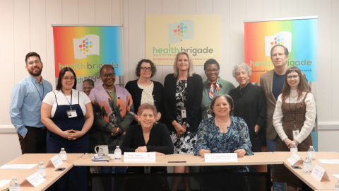 Photo of Rep. McClellan with Health Brigade.