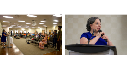 Photos of Tri-Cities Town Hall.