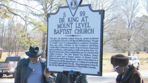 Photo of MLK Historic Marker
