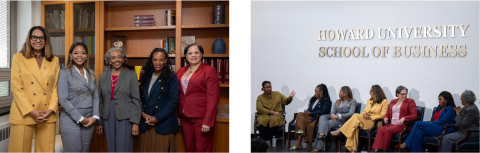 Rep. McClellan and other freshman Black Congresswomen at the HBCU panel at Howard.