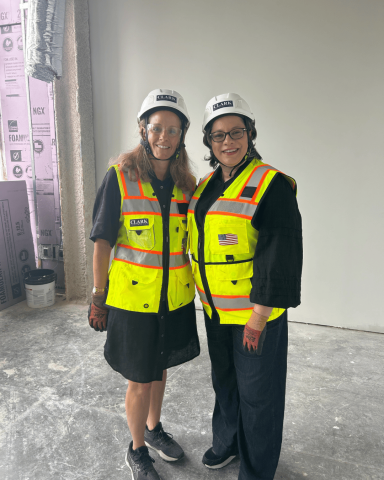 Photo of Rep. McClellan at the VPM construction site.