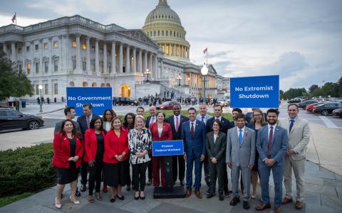 Rep. McClellan and House Dem Freshman stand unified to demand Speaker McCarthy avoids a government shutdown. 