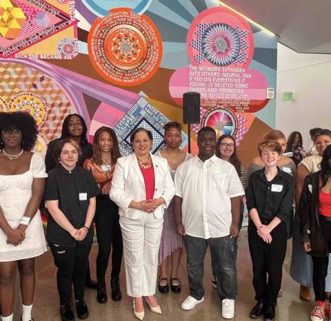 Rep. McClellan and VA-04 Art Competition participants